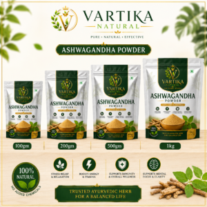 Premium Ashwagandha Powder (Withania Somnifera) | 100% Pure & Natural | Vartika Natural